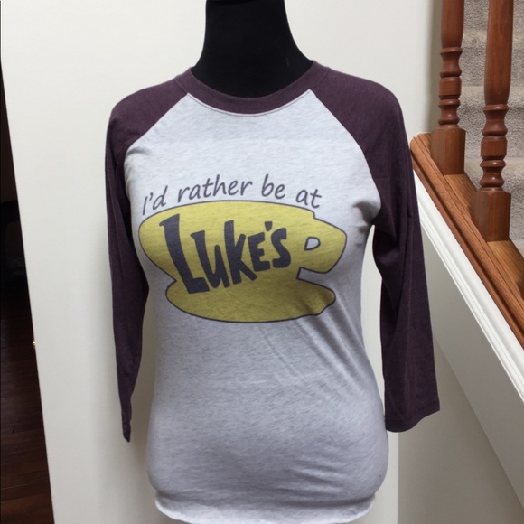 3/4 Sleeve I’d Rather be at Lukes XS tee - Picture 4 of 4